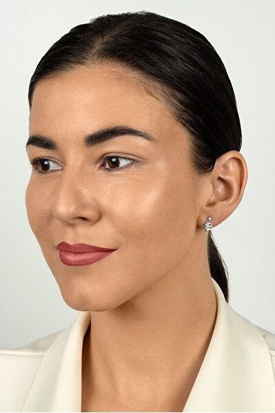 Vánoční pozlacené náušnice Stromeček EA1244Y