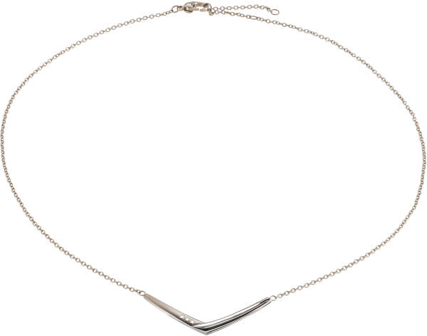 Luxus-Titan-Halskette mit Diamanten 08046-03
