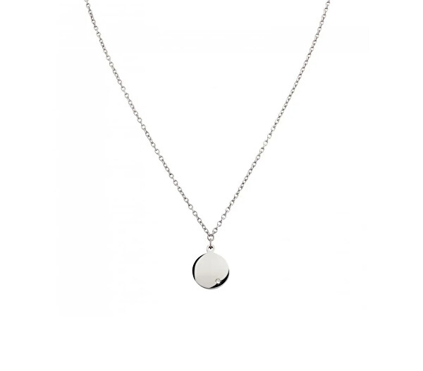 Půvabný titanový náhrdelník s briliantem 08065-02