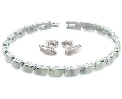 Zvýhodněná sada luxusních titanových šperků (náušnice, náramek)