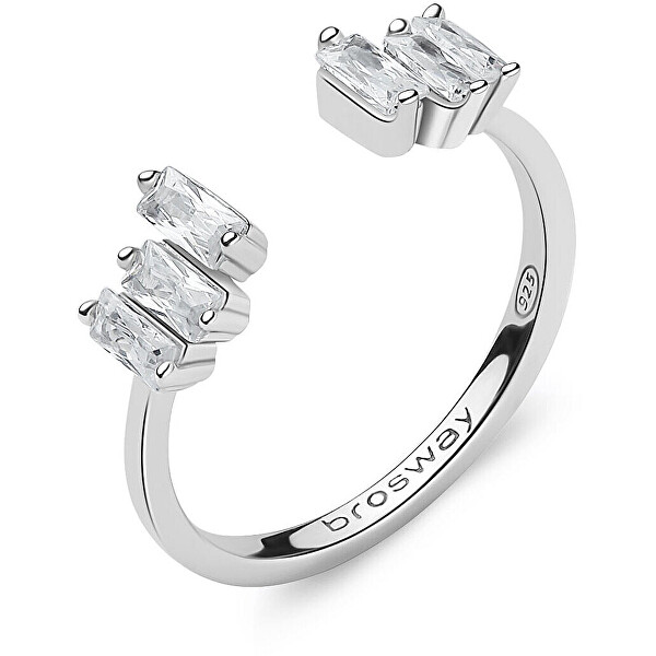 Scintillante anello aperto con zirconi Fancy FIW17