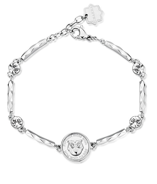 Bracciale da donna in acciaio con cristalli Chakra BHKB121