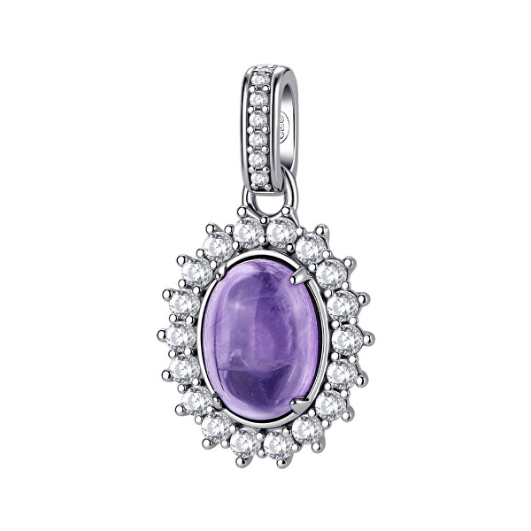 Elegantní stříbrný přívěsek s ametystem Fancy Magic Purple FMP127