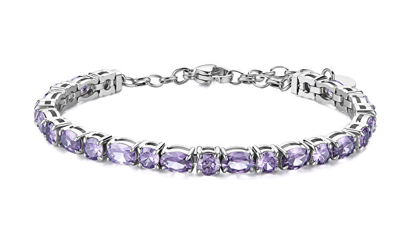 Luxusní náramek s fialovými kubickými zirkony Dreaming BIG20