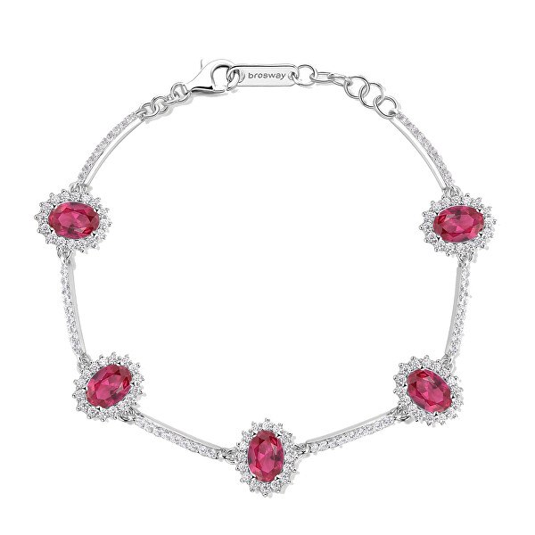 Bracciale di lusso in argento con zirconi Fancy Passion Ruby FPR40