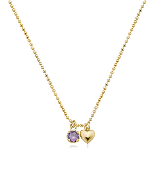 Nádherný pozlacený náhrdelník Desideri BEIN011