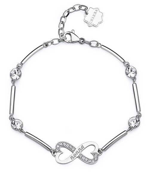 Raffinato bracciale da donna in acciaio Nonna Chakra BHKB162