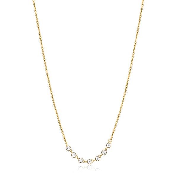 Něžný pozlacený náhrdelník s krystaly Symphonia BYM132