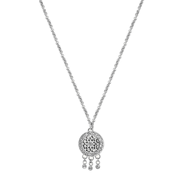 Oceľový náhrdelník Lapač snov Chakra BHKN095