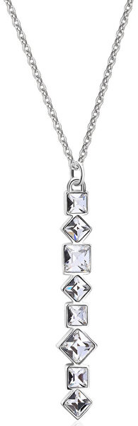 Ocelový náhrdelník s krystaly Symphonia BYM63