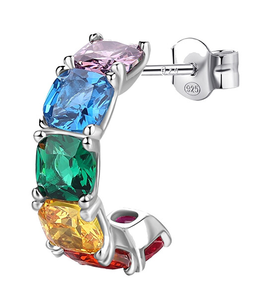 Incantevole orecchino singolo Fancy Joyful Rainbow FJR06