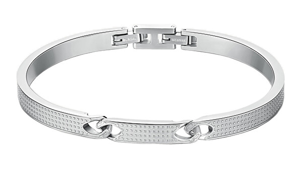 Bracciale rigido da uomo in acciaio Bullet BUL63