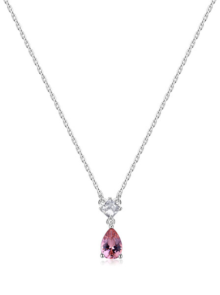 Půvabný náhrdelník ze stříbra Tender Pink Fancy FTP03