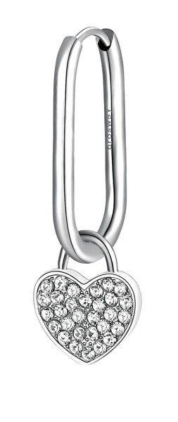 Romantischer Single Ohrring mit Kristallen 2v1 Chakra BHKE121