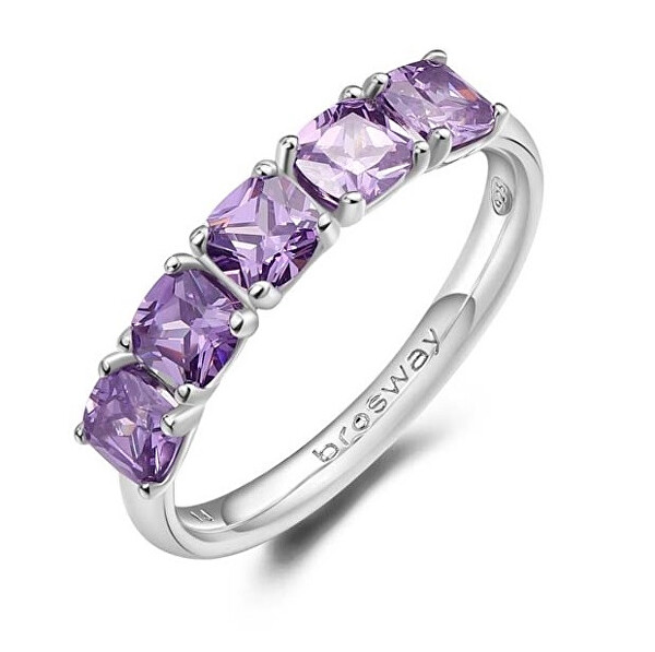 Slušivý stříbrný prsten Fancy Magic Purple FMP24