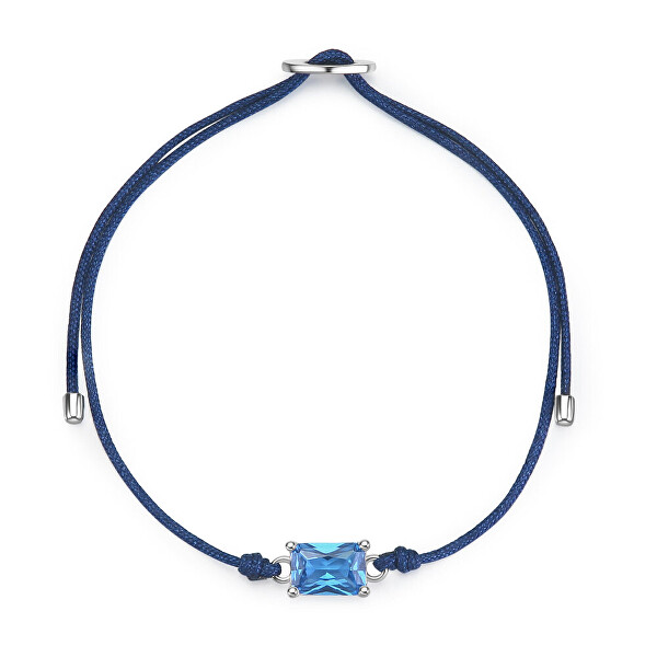 Bracciale in tessuto con zircone cubico Fancy Freedom Blue FFB108