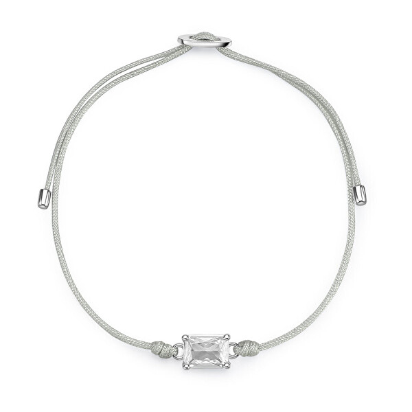 Kordelarmband mit kubischem Zirkonia Fancy Infinite White FIW112