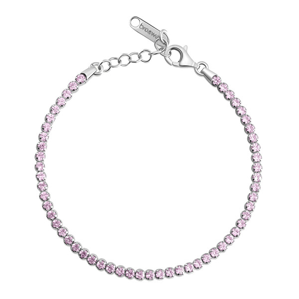 Tennisarmband mit kubischen Zirkonia Fancy Vibrant Pink FVP108