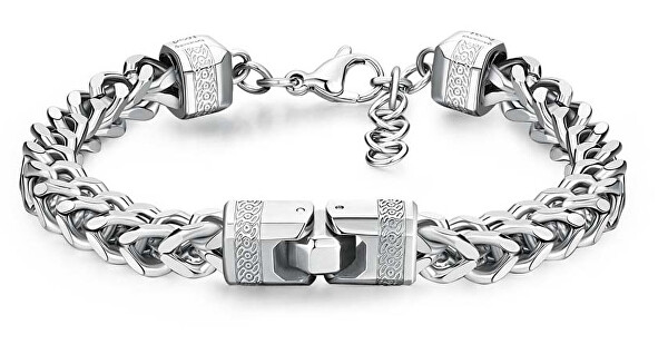 Distintivo bracciale in acciaio da uomo Knocker BKC21