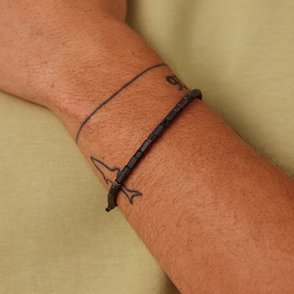 Černý pánský náramek z oceli Riptide BTD052