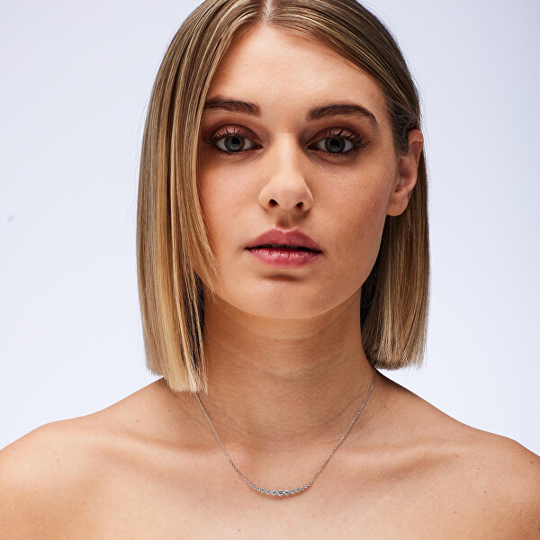 Elegantní náhrdelník ze stříbra Fancy Infinite White FIW149