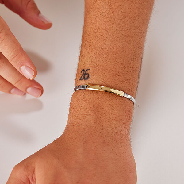 Elegantní pánský bicolor náramek z oceli Riptide BTD054