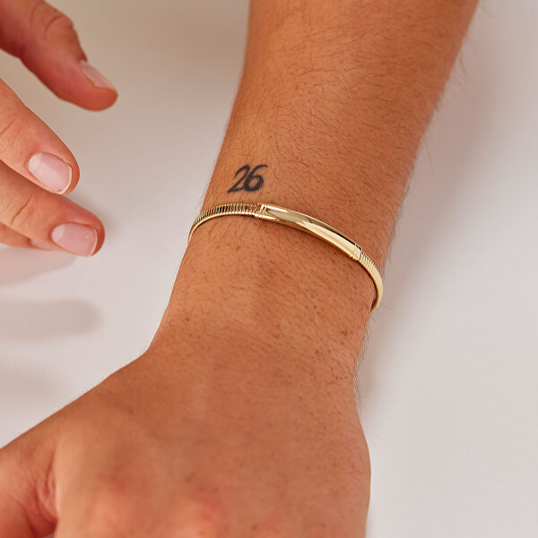 Elegantní pozlacený náramek pro muže Riptide BTD055