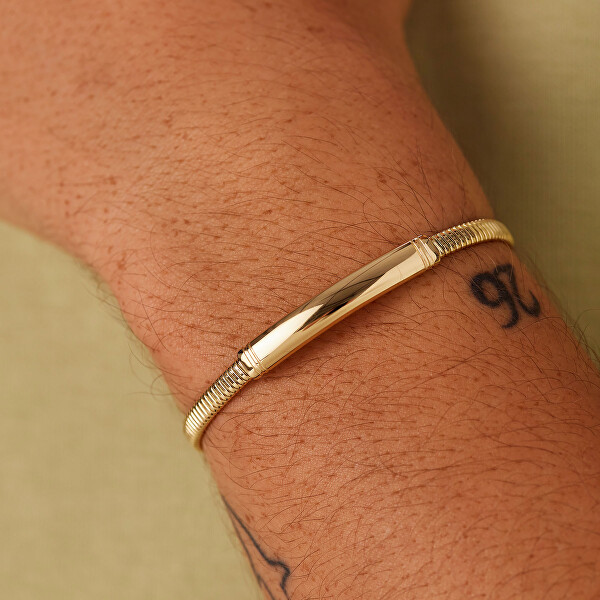 Elegantní pozlacený náramek pro muže Riptide BTD055