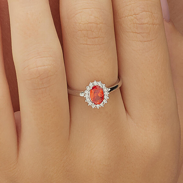 Elegantní stříbrný prsten Fancy Vitamin Orange FVO19