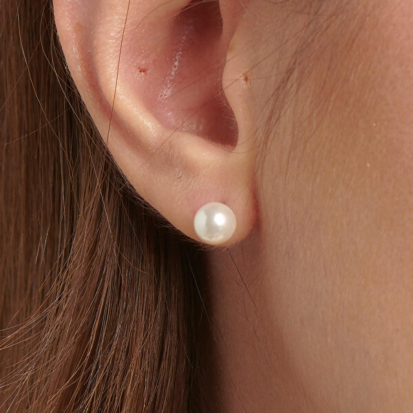 Incantevoli orecchini in acciaio con perle Chant BAH91