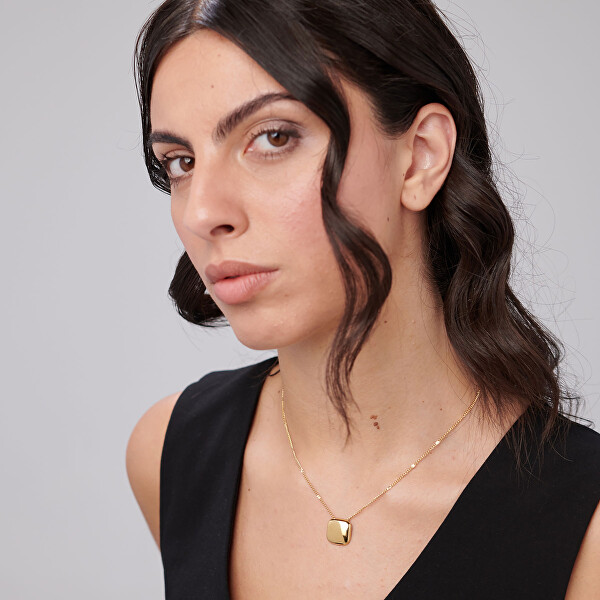 Minimalistický pozlacený náhrdelník pro ženy Muse BUE02