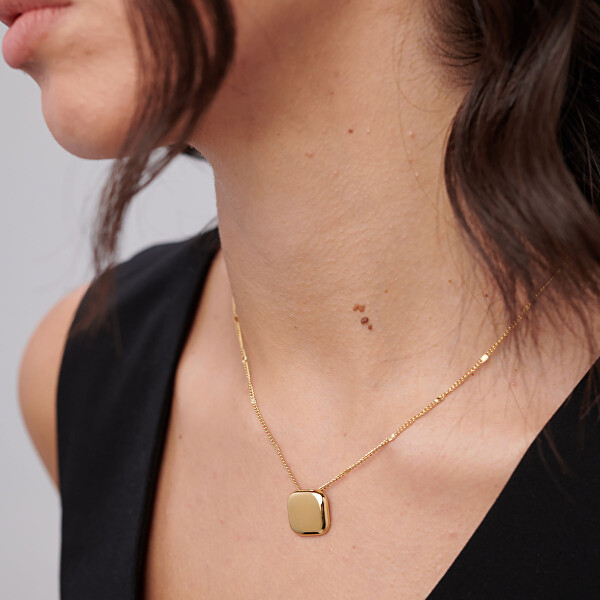 Minimalistický pozlacený náhrdelník pro ženy Muse BUE02