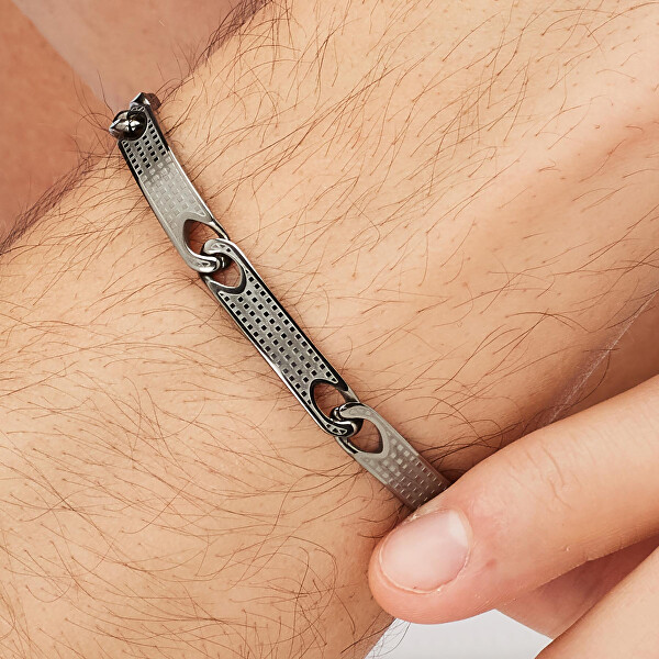 Bracciale da uomo in acciaio Bullet BUL58