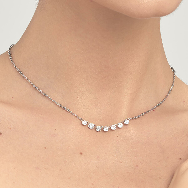 Charmante Halskette mit klaren Kristallen Symhonia BYM133