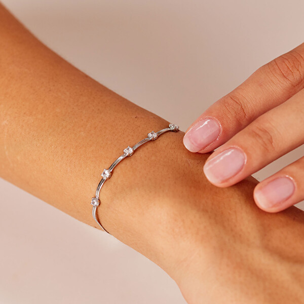 Půvabný náramek Hádek s čirými zirkony Dreaming BIG14