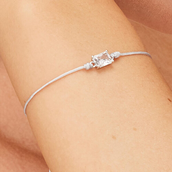 Kordelarmband mit kubischem Zirkonia Fancy Infinite White FIW112