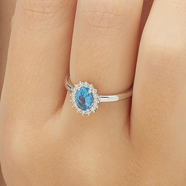 Elegantný strieborný prsteň Fancy Freedom Blue FFB70