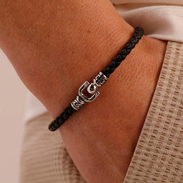 Elegante bracciale in pelle da uomo Knocker BKC13