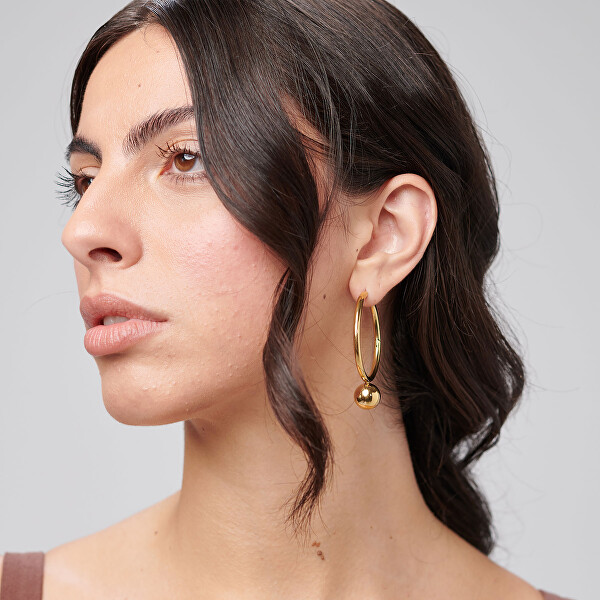 Výrazné pozlacené kruhy Perfect BPC67