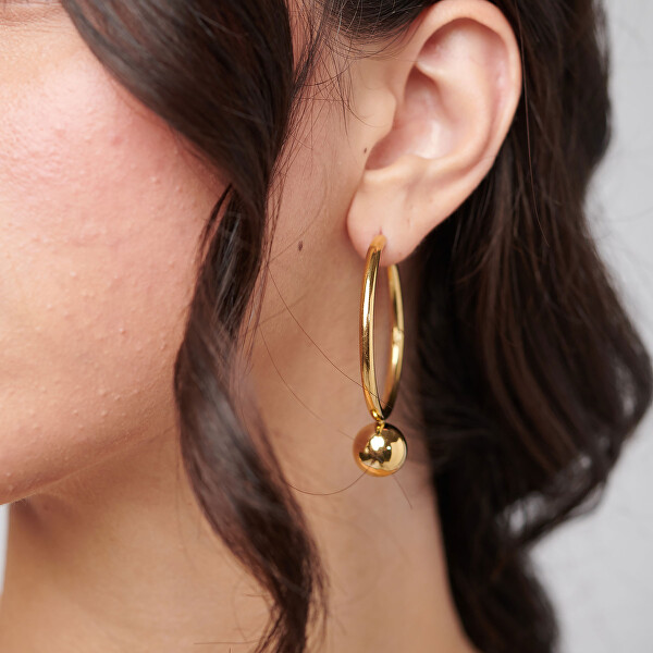 Výrazné pozlacené kruhy Perfect BPC67