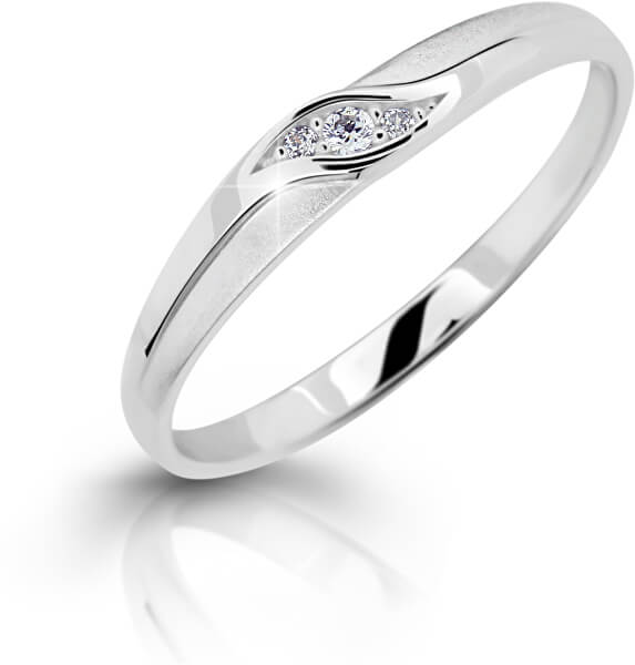 Elegantní prsten z bílého zlata s brilianty DZ6815-2844-00-X-2