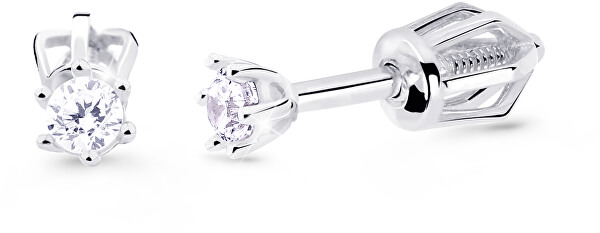 Luxus bedugós fehérarany fülbevalók gyémántokkal  DZ8020-30-00-X-2