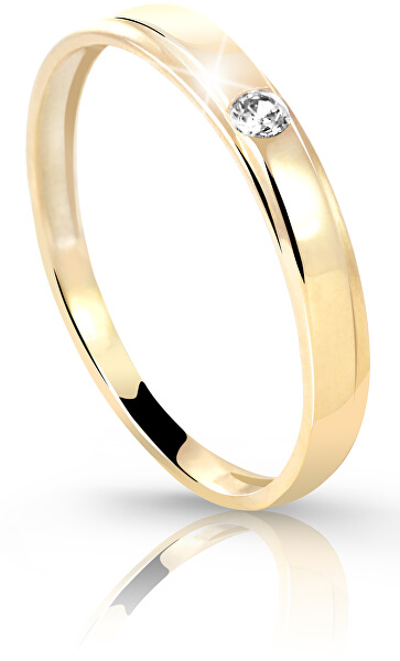 Sárga arany gyűrű gyémánttal  DZ6707-1617-00-X-1