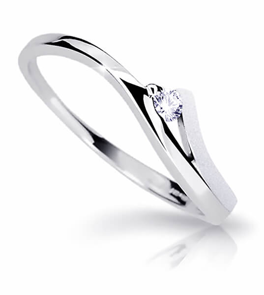Csodálatos fehér arany gyűrű gyémánttal  DZ6818-1718-00-X-2