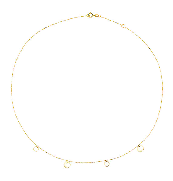 Elegantní minimalistický náhrdelník ze žlutého zlata Z0100-40-X-1