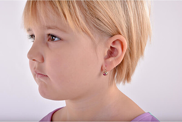Gyermek fehérarany fülbevaló Katicabogarak C2008-10-40-X-2