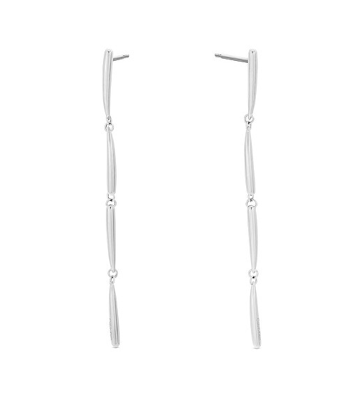 Dlhé oceľové náušnice Elongated Drops 35000994