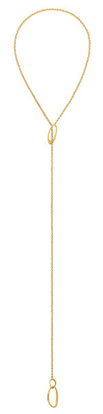 Colier lung variabil placat cu aur Sculptural 35000442