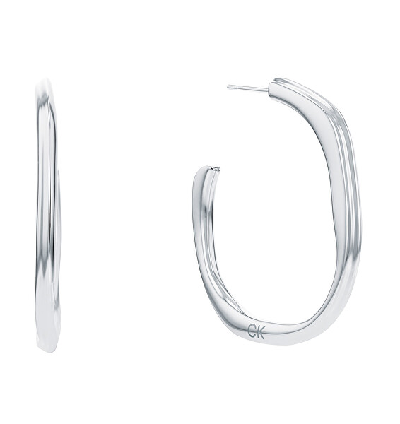 Elegante runde Ohrringe aus Stahl Elemental 35000113