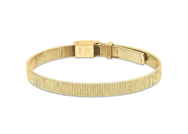 Elegantný pozlátený náramok z ocele Mesh 35001008